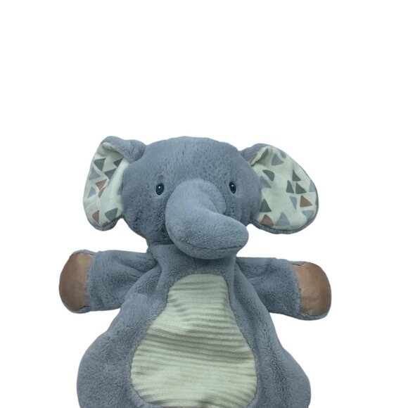 Mary Meyer Gray Plush Elephant Lovey Toy Textured Belly Pattern Security 14" - Picture 8 of 8